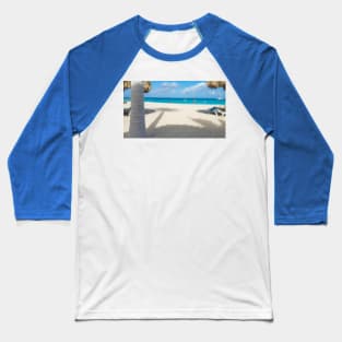 Paradise Palm Beach Aruba Photo Baseball T-Shirt